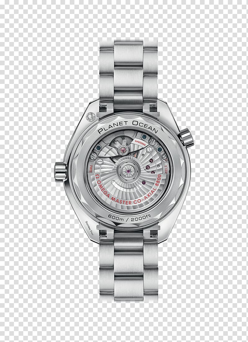 Watch Clock Coaxial escapement Omega Seamaster Planet Ocean, watch transparent background PNG clipart