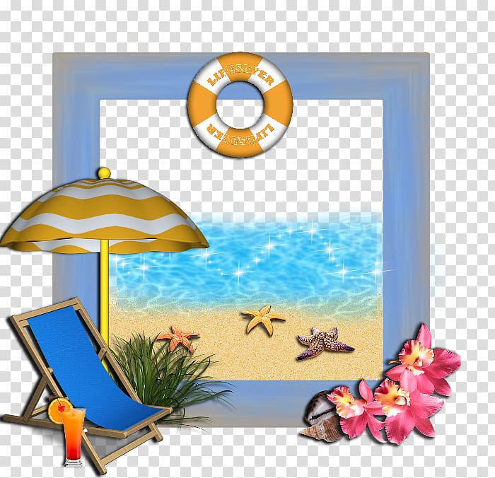 Cartoon , tropical frame transparent background PNG clipart