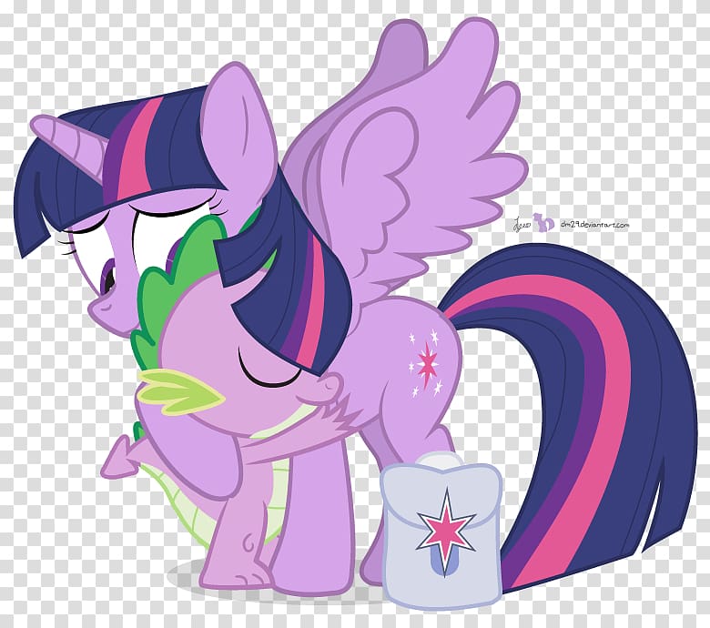 Twilight Sparkle Spike Pony Rainbow Dash Pinkie Pie, princess hug transparent background PNG clipart