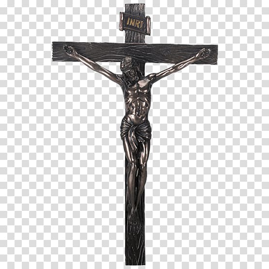 Crucifixion of Jesus Christian cross Bronze Wall, christian cross transparent background PNG clipart