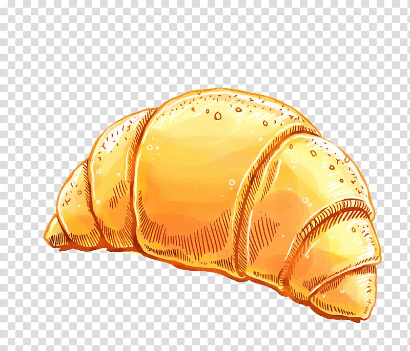 Croissant Food Bread Illustration, Bread Food transparent background PNG clipart