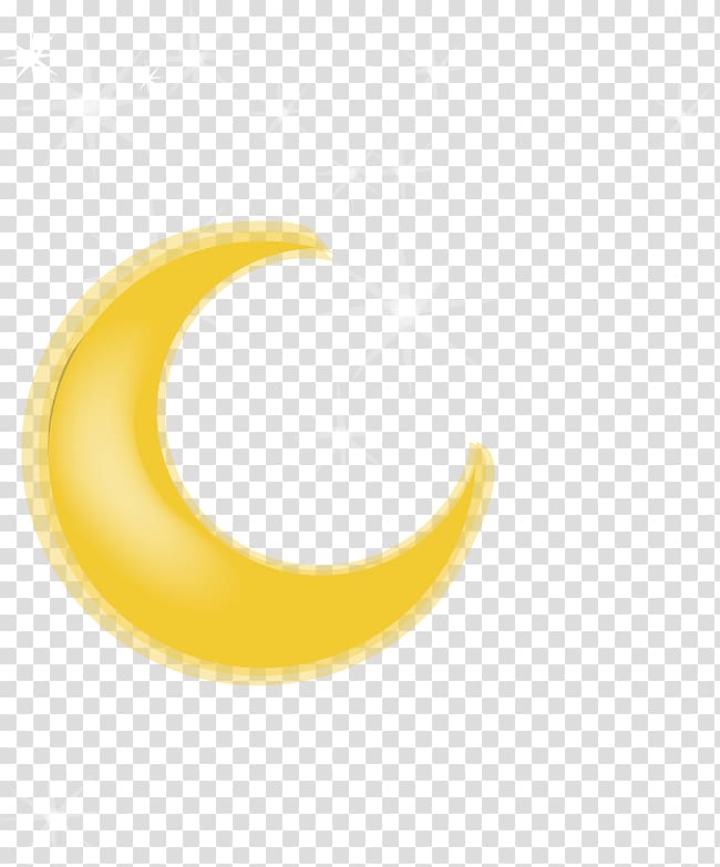 Yellow , Cartoon moon stars transparent background PNG clipart