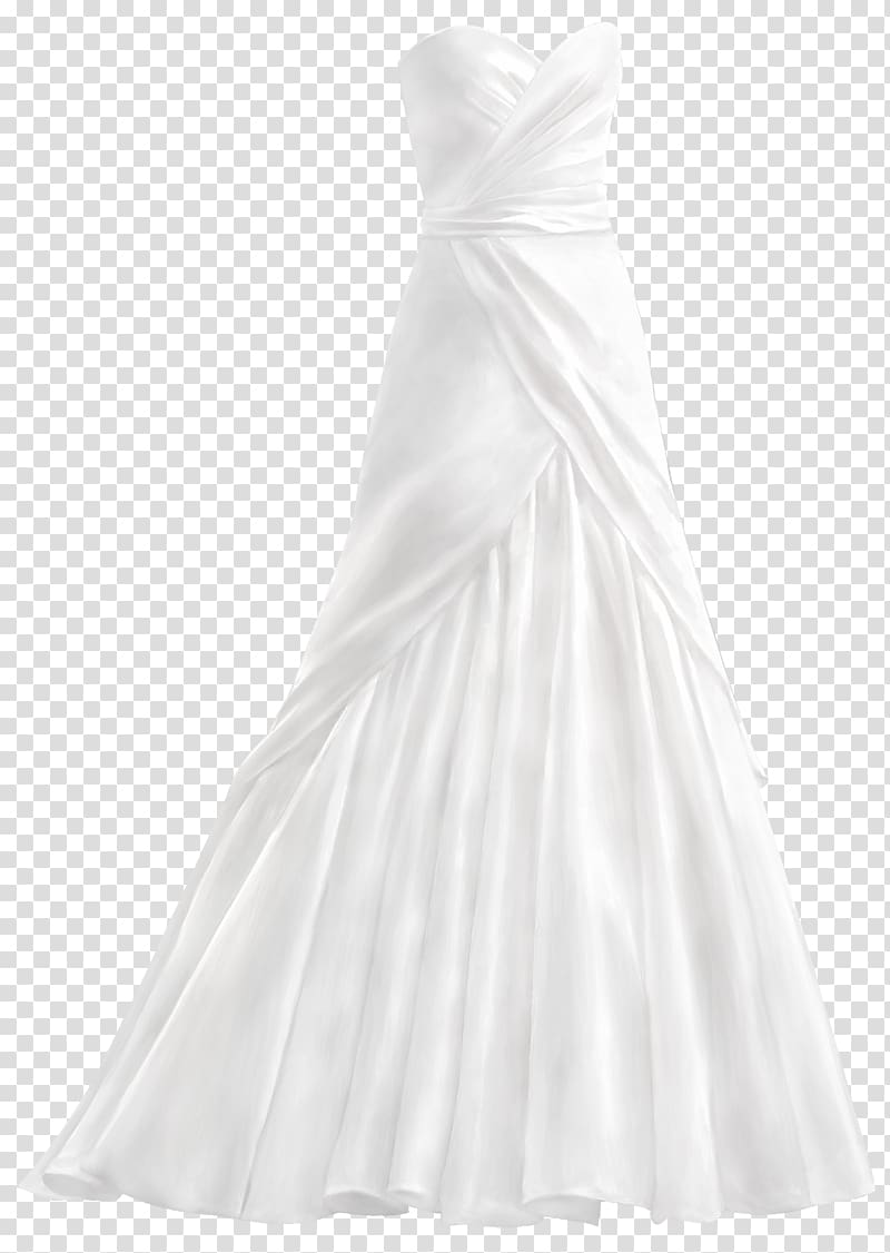Wedding dress Gown Cocktail dress Ivory, wedding dress transparent background PNG clipart