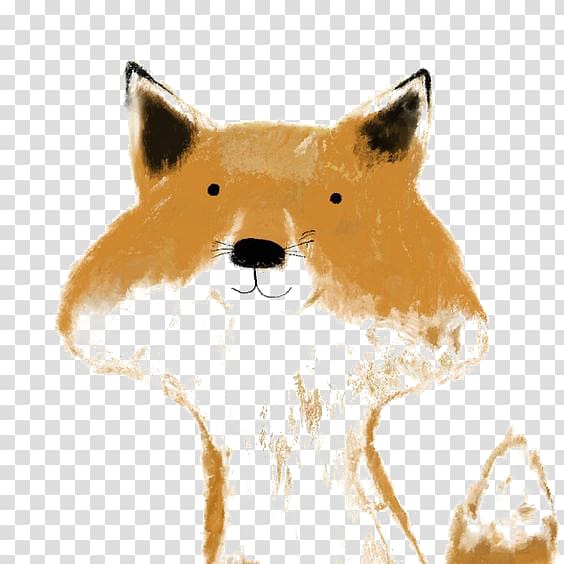 painting of fox, Red fox Illustrator Drawing Illustration, fox transparent background PNG clipart