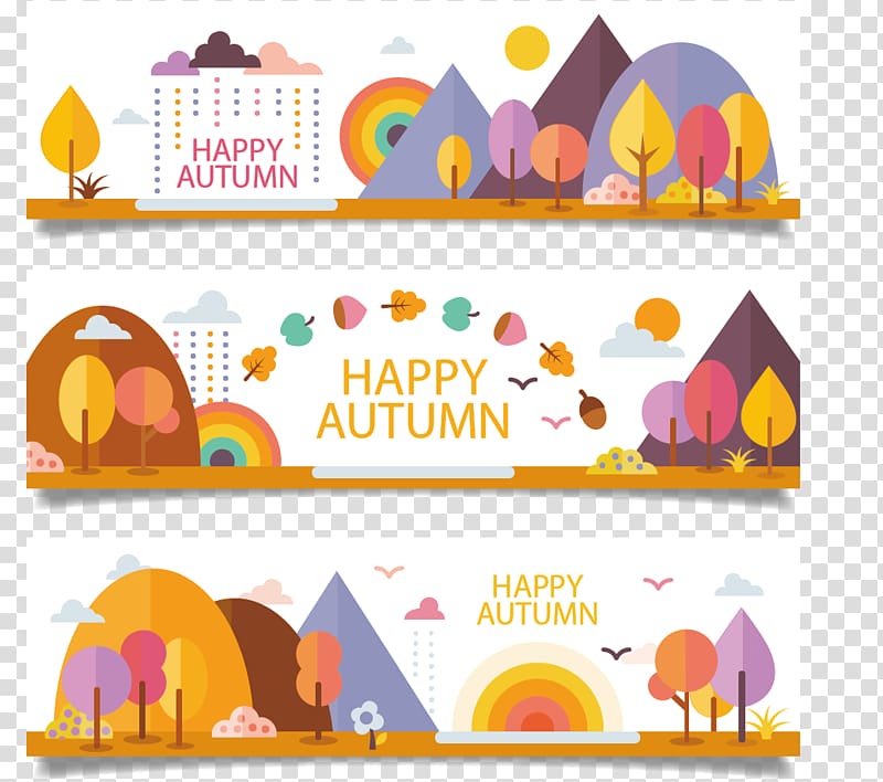 Autumn scenery transparent background PNG clipart