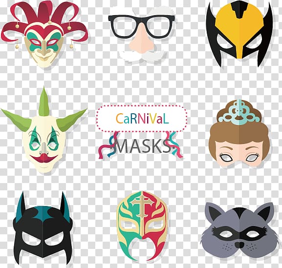 Batman Joker Mask Masquerade ball, Hand-painted mask masked ball transparent background PNG clipart