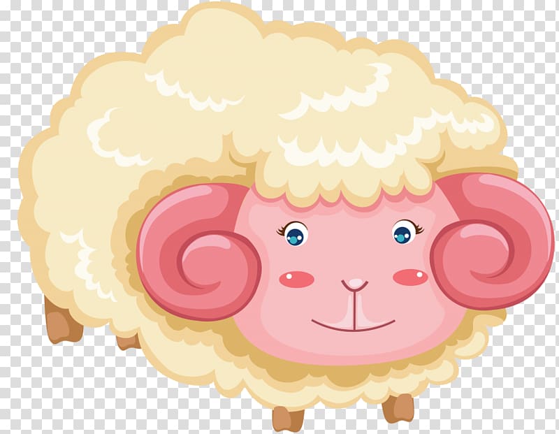 Food Product Illustration Pink M Animal, free sheep transparent background PNG clipart