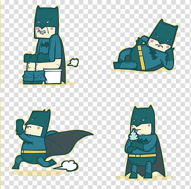 Batman Q-version Cartoon Adobe Illustrator, Q version of Batman transparent background PNG clipart