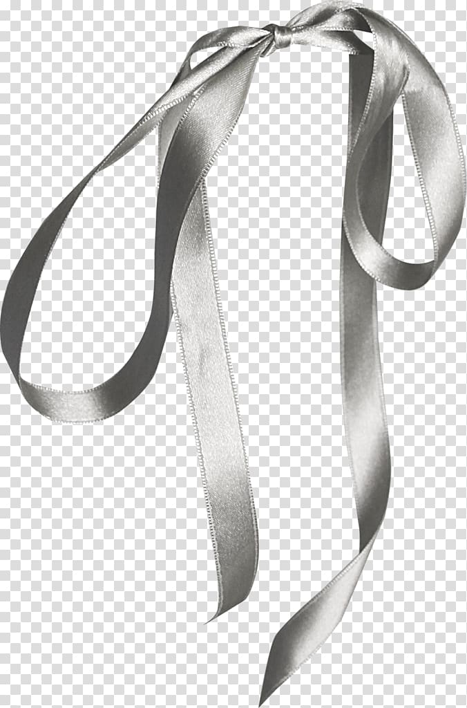 Shoelace knot Grey Ribbon Butterfly loop, Grey Bow transparent background PNG clipart