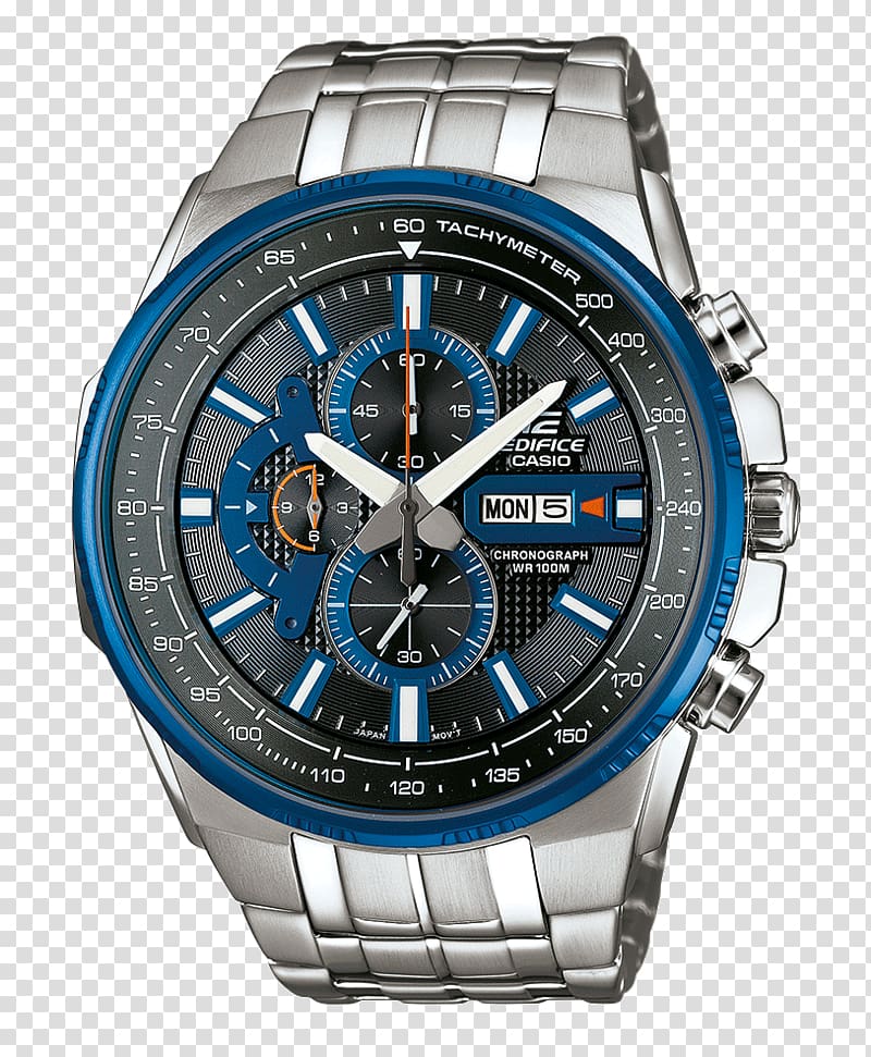 Casio Edifice EFR-304D Watch Chronograph, watch transparent background PNG clipart