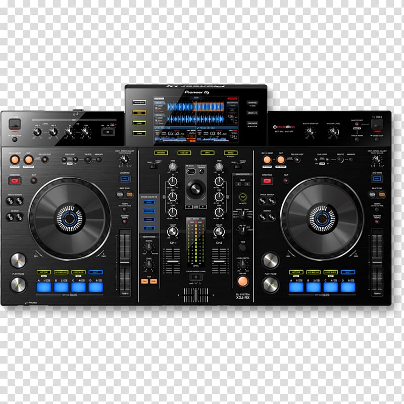 Pioneer DJ Disc jockey DJ controller Music Audio Mixers, Disc jockey transparent background PNG clipart