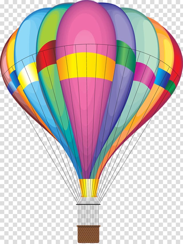 multi-colored hot air balloon , Air Transportation Airplane Aviation , Air balloon transparent background PNG clipart