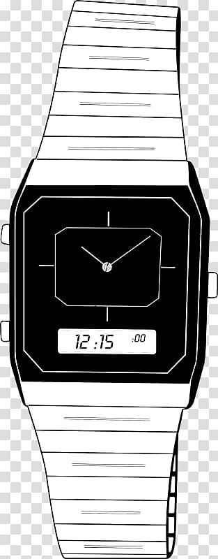 Watch strap Digital clock Clothing Accessories, watch transparent background PNG clipart