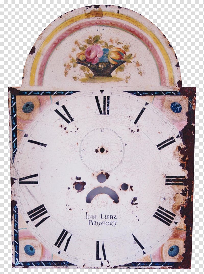 Floral clock Floor & Grandfather Clocks Clock face Furniture, clock transparent background PNG clipart