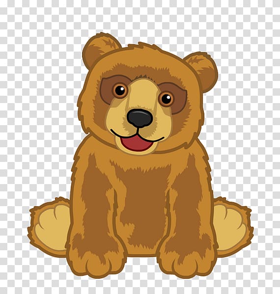 Brown bear American black bear Polar bear Webkinz, excited transparent background PNG clipart