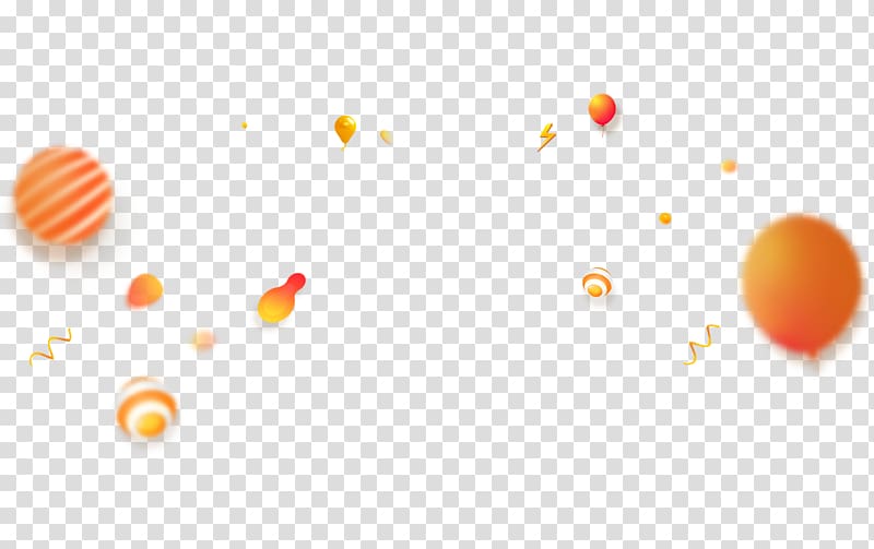 Circle , Dispersed balloons and curves transparent background PNG clipart