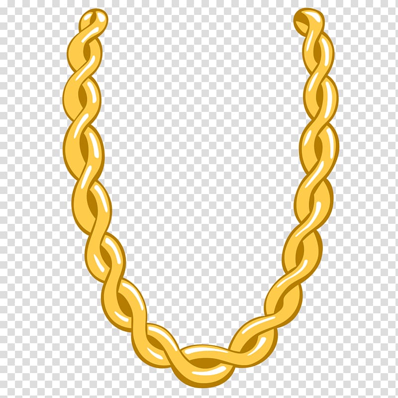 Necklace Rope chain Gold Jewellery, necklace transparent background PNG clipart