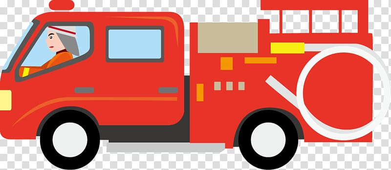 Fire engine Car Fire department , red truck transparent background PNG clipart