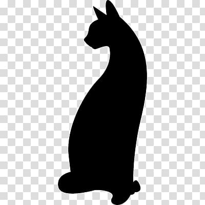 New Hampshire Silhouette Cat Stencil , Silhouette transparent background PNG clipart