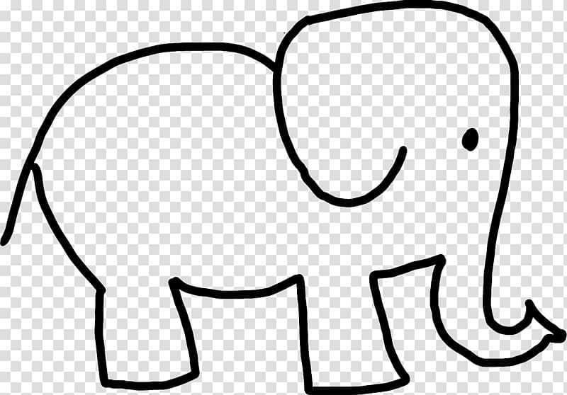 African elephant Line art Drawing Cartoon, elephant drawing transparent background PNG clipart
