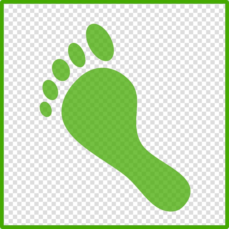 Green Carbon footprint Ecological footprint , Footstep transparent background PNG clipart