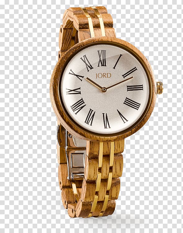 Jord Analog watch Wood Watch strap, watch transparent background PNG clipart