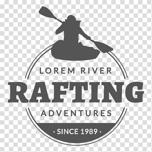 Logo Rafting Label Brand, rafting transparent background PNG clipart