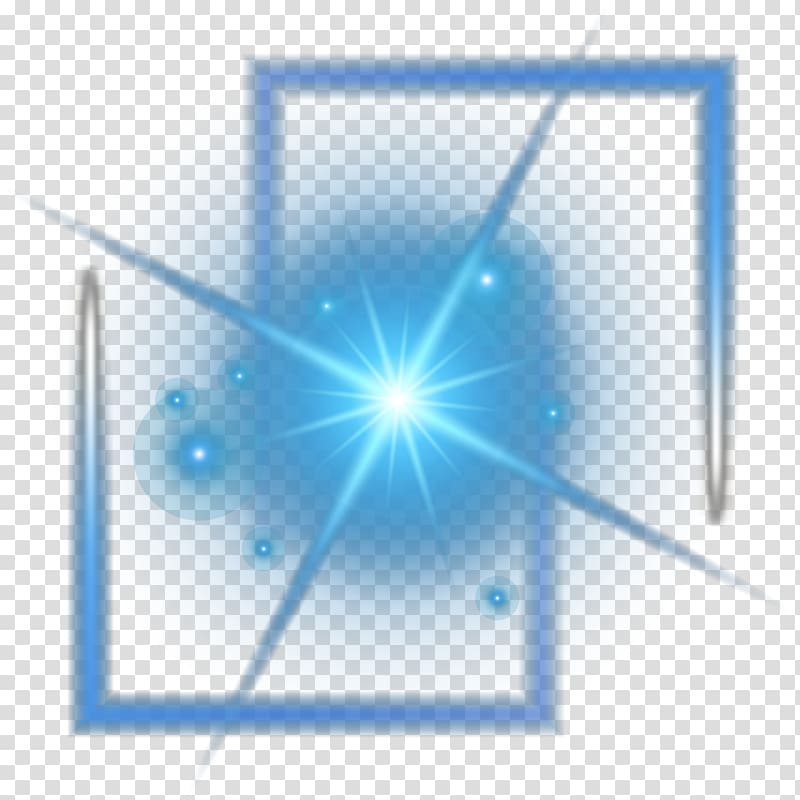 Light Euclidean Computer file, Cool blue light material transparent background PNG clipart