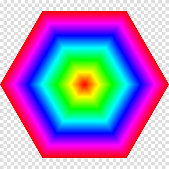 Hexagon Heptagon Pentagon Nonagon Angle, colored hexagon transparent background PNG clipart