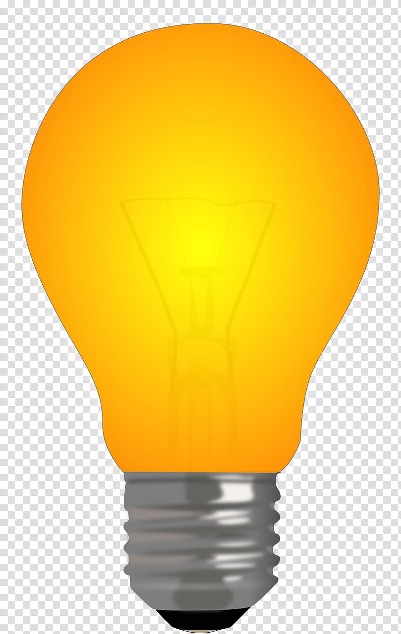 Incandescent light bulb Lamp , light transparent background PNG clipart