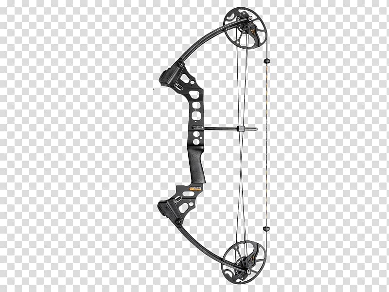 compound bow and arrow silhouette
