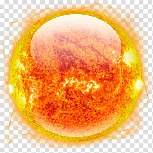 circle fruit, Sun, yellow and orange sun illustration transparent background PNG clipart