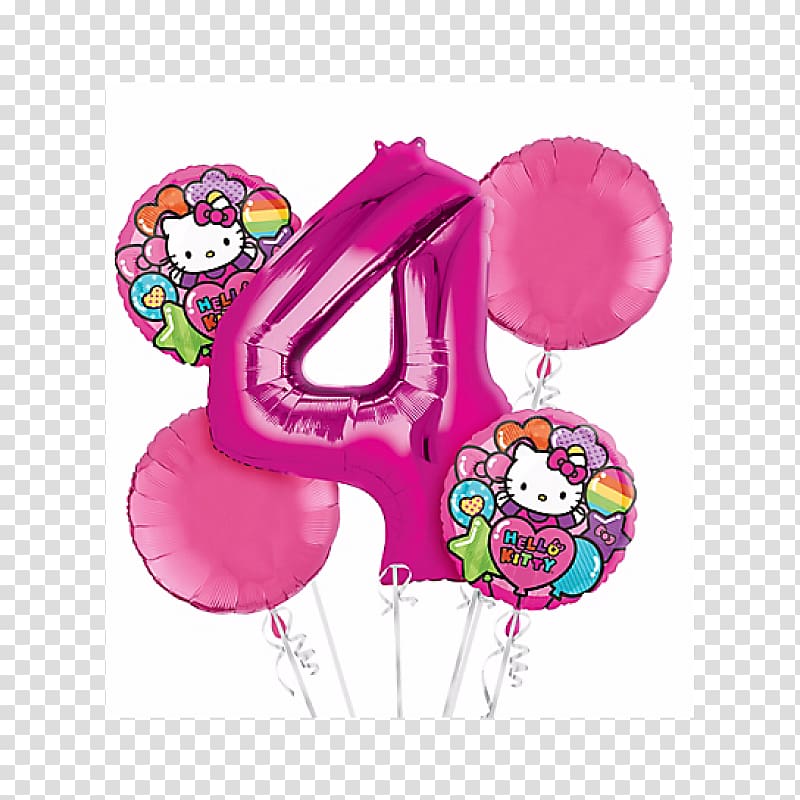 Balloon Happy Birthday, Hello Kitty Party Happy Birthday, Hello Kitty, balloon transparent background PNG clipart