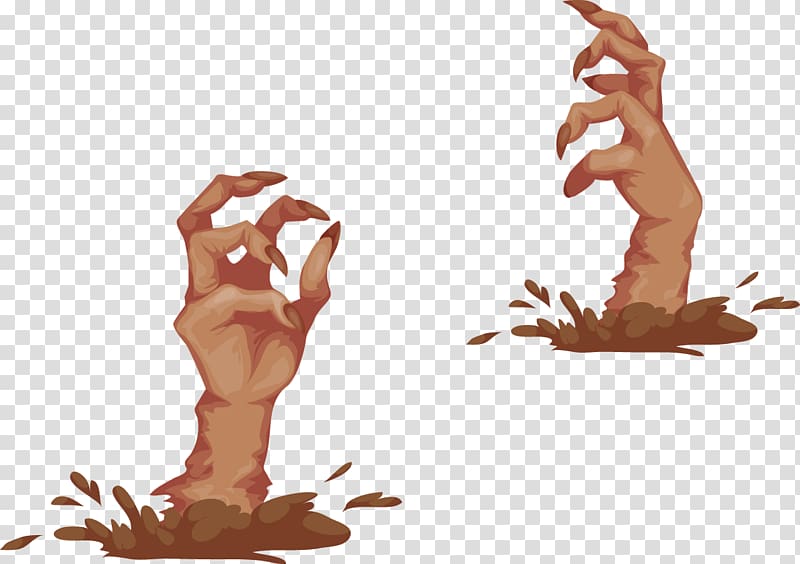 Zombie Euclidean Illustration, Halloween material transparent background PNG clipart