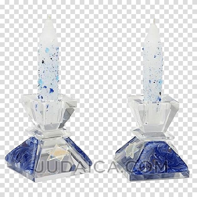Crystal Fused glass Glass art Candlestick, blue grape transparent background PNG clipart