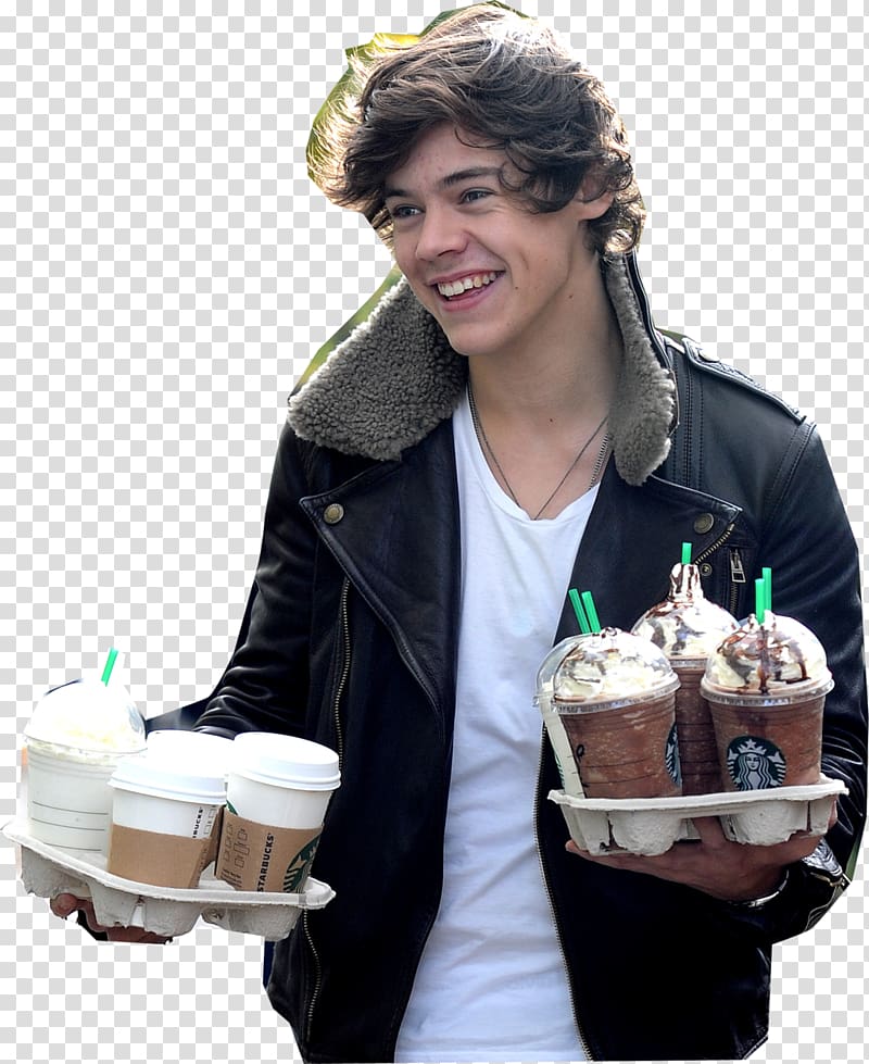 Harry Styles Coffee Starbucks One Direction You & I, harry hart transparent background PNG clipart