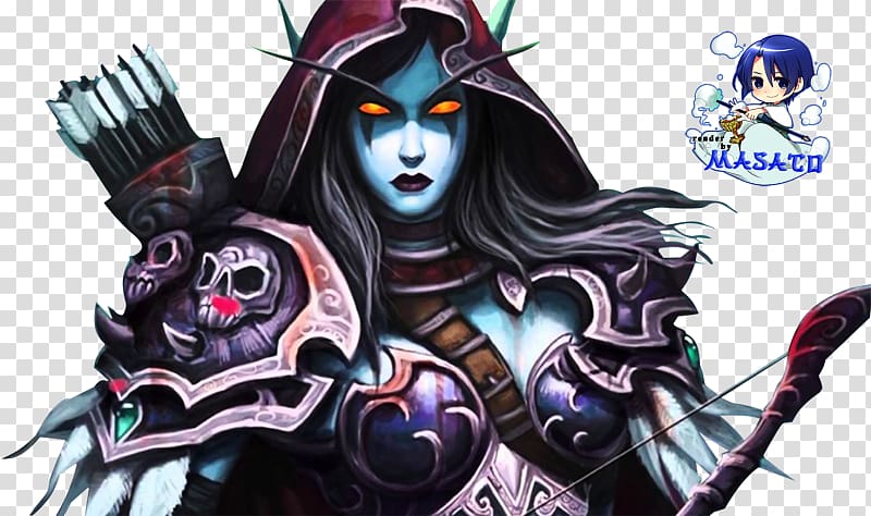 World of Warcraft: Wrath of the Lich King Warlords of Draenor World of Warcraft: Legion Warcraft III: The Frozen Throne Grom Hellscream, sylvanas windrunner figure transparent background PNG clipart