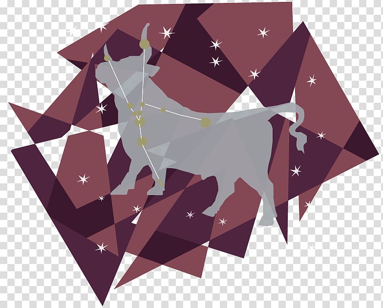 Taurus Constellation Bull Paper Pattern, taurus transparent background PNG clipart