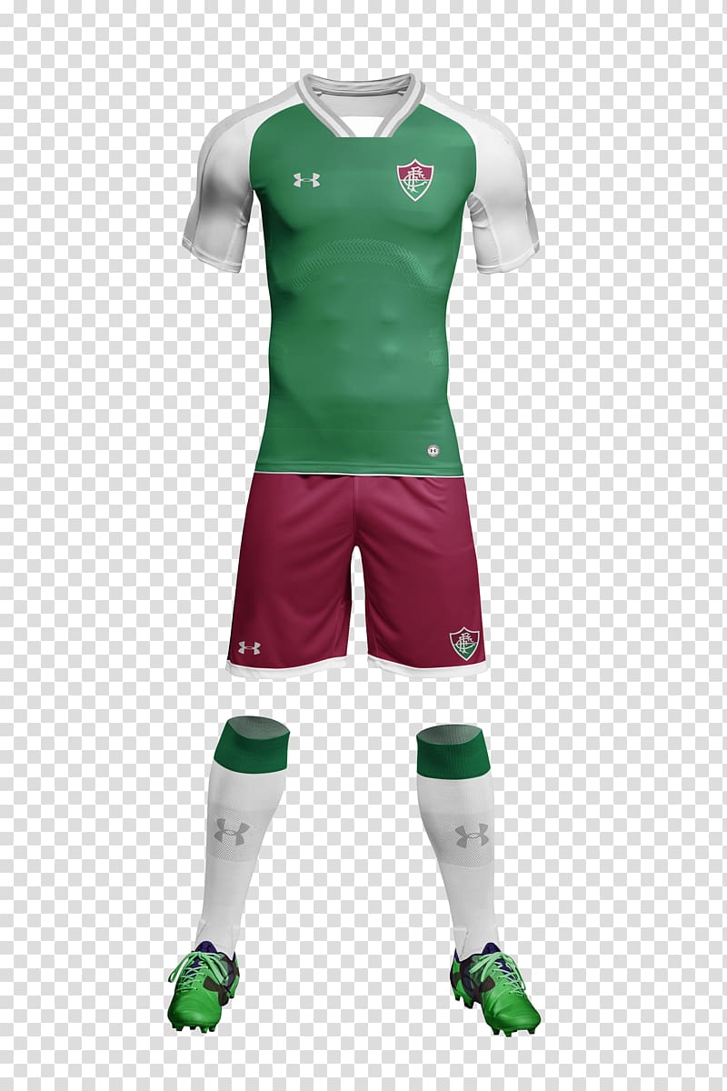 Fluminense FC T-shirt Uniform 2014 FIFA World Cup Under Armour, T-shirt transparent background PNG clipart