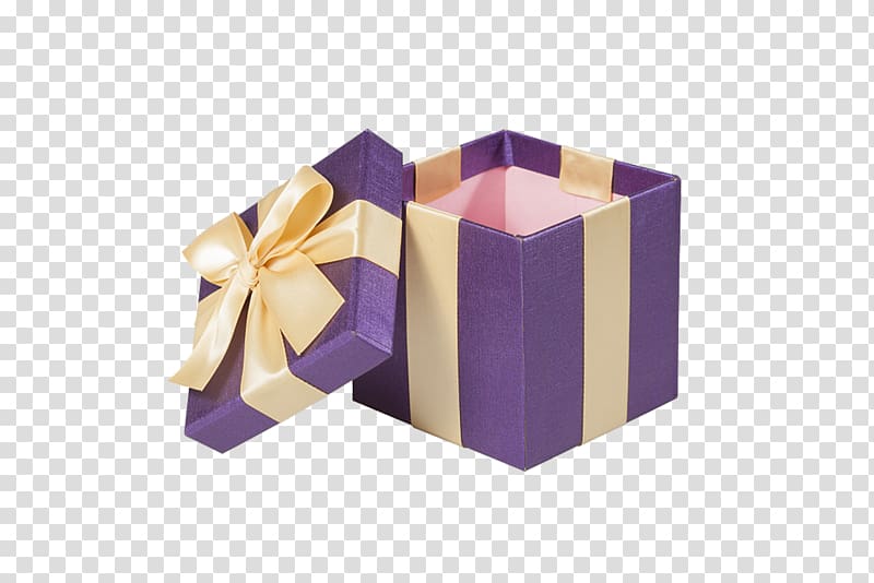 purple gift box. transparent background PNG clipart