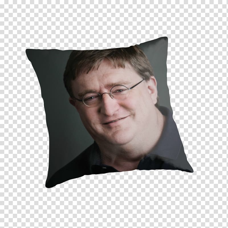 Gabe Newell Half-Life 2: Episode Three Counter-Strike Pillow The Elder Scrolls V: Skyrim, gabe newell transparent background PNG clipart