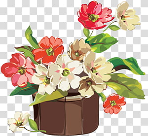 Flowers Clipart Background png download - 600*556 - Free