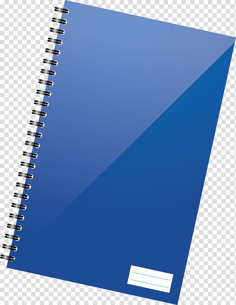Notebook Loose leaf Computer file, Blue loose leaf notebook transparent background PNG clipart
