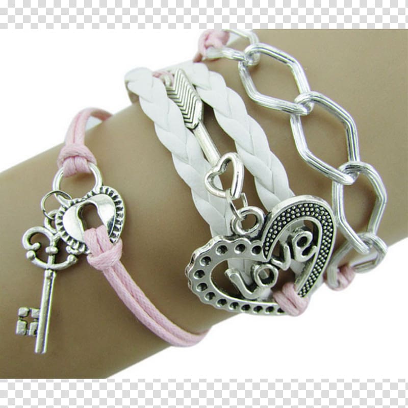 Charm bracelet Friendship bracelet Chain Heart, bracelet transparent background PNG clipart