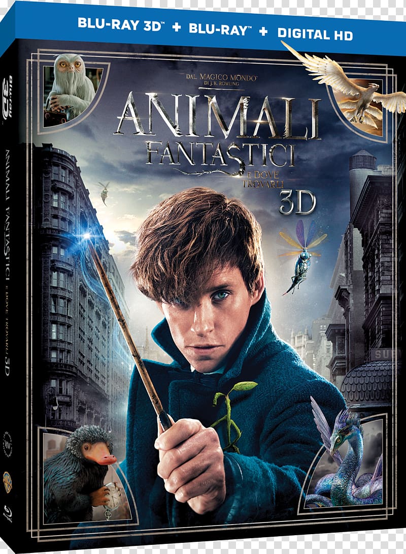 J. K. Rowling Fantastic Beasts And Where To Find Them Blu-ray disc Ultra HD Blu-ray Newt Scamander, Fantastic beasts transparent background PNG clipart