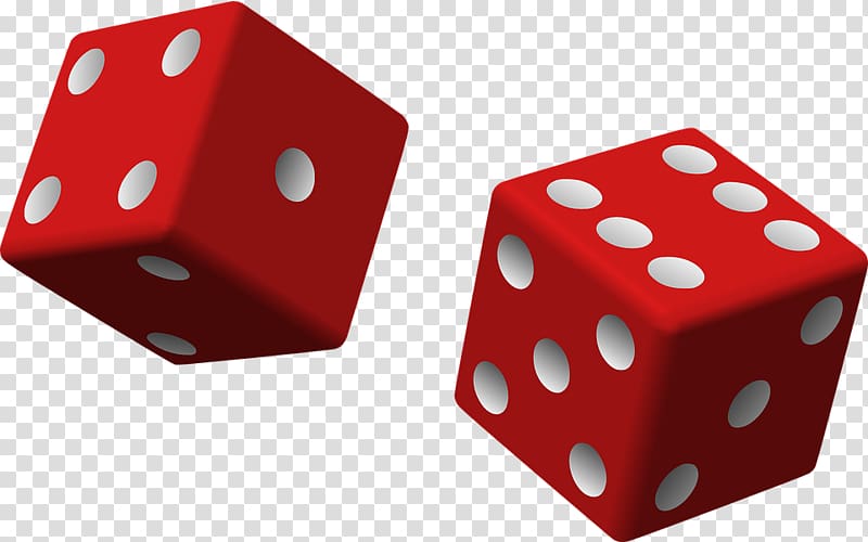 Dice Gambling Casino , Red dice transparent background PNG clipart