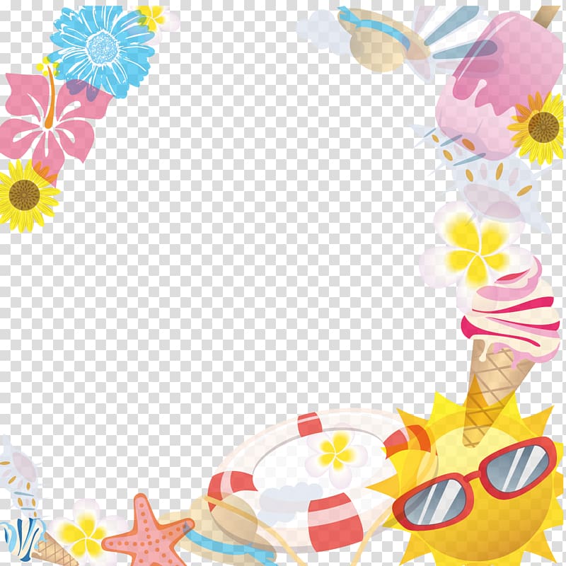 Summer , Creative Summer Vacation transparent background PNG clipart