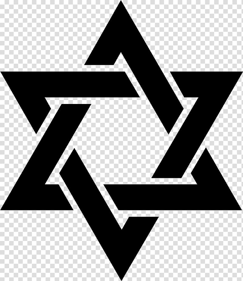 Star of David Jewish people Judaism Jewish symbolism, Judaism transparent background PNG clipart