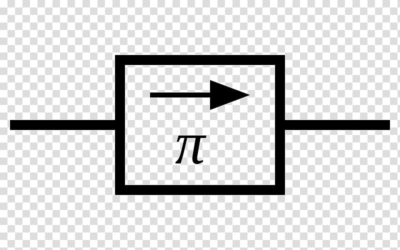 Gyrator Electronic symbol International Electrotechnical Commission Electronic circuit, single line transparent background PNG clipart