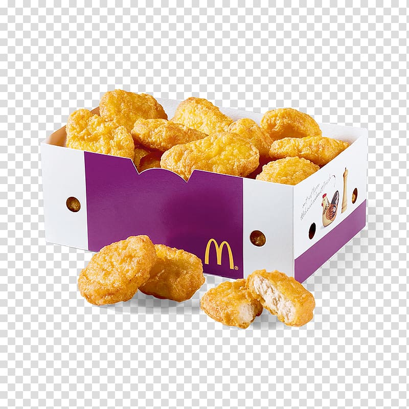 McDonald\'s Chicken McNuggets Chicken nugget Fast food Hamburger French fries, cake transparent background PNG clipart